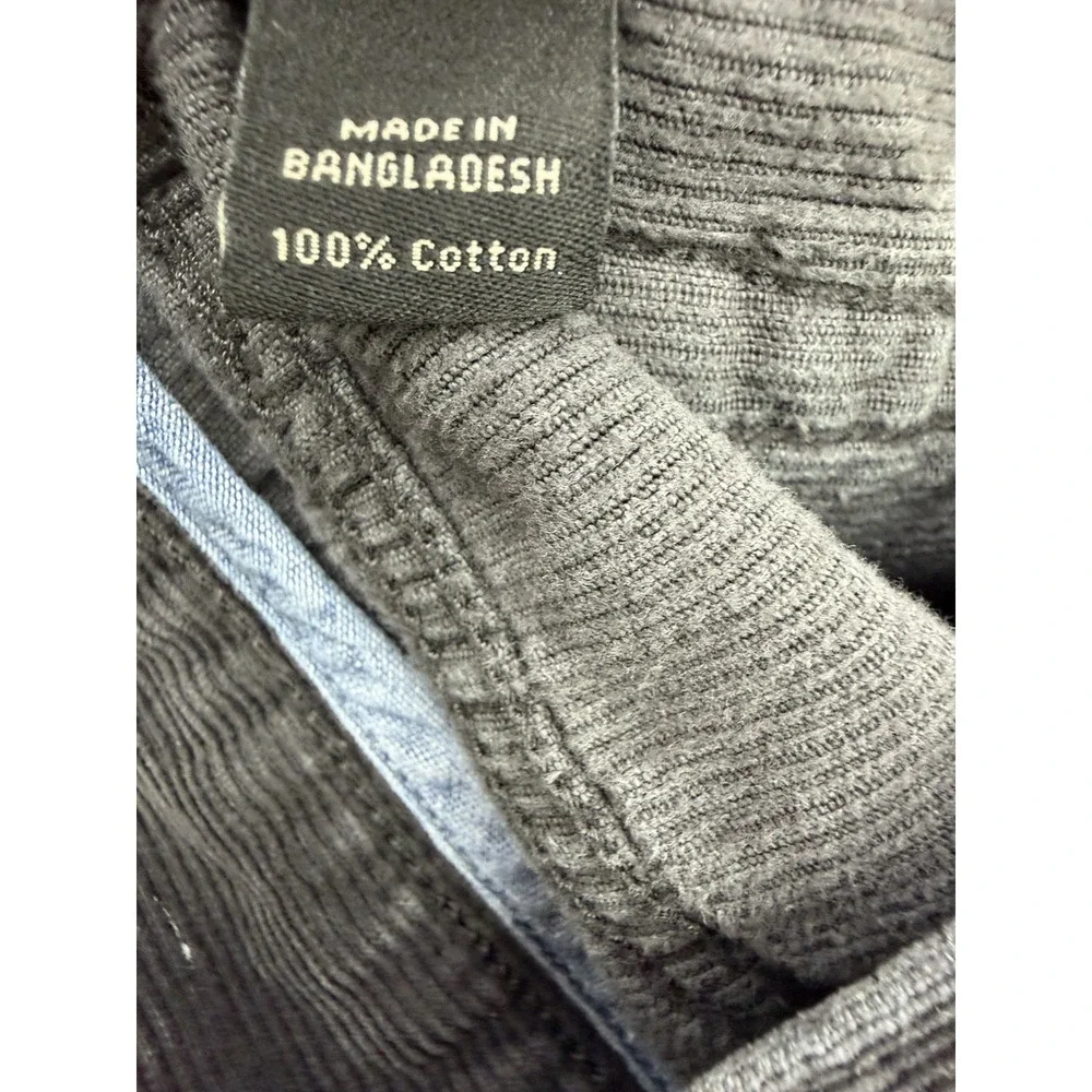 Banana Republic Men's Black Corduroy Straight Casual Pants Size 31 Pima Cotton
